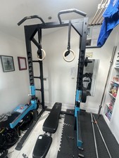 Home Gym Equipment Set Squat/Bench Press Rack, 6ft Olympic Bars Weight Plates