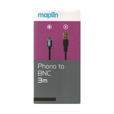 Maplin Phono to BNC 3M