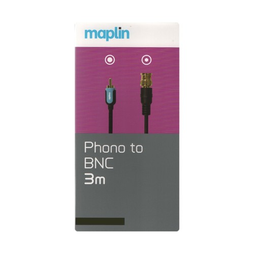 Maplin phono bnc - maplin, 3m