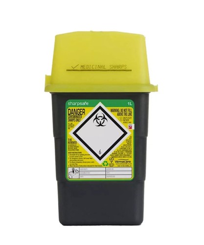 Sharpsafe bin container - |,