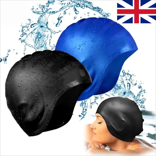 Silicone swimming cap with ear - swimming,