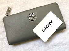 DKNY - LEATHER  ZIP-AROUND WALLET / PURSE - 100% AUTHENTIC - BARGAIN - FAST POST
