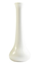 Bud vase white - white, ceramic