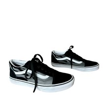 Vans Junior Old Skool Flame Skate Black Shoes Sneakers 6 Streetwear Casual W8