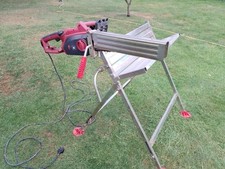 Saw Horse Log Holder With Pivoting Chainsaw Clamp and Chainsaw included