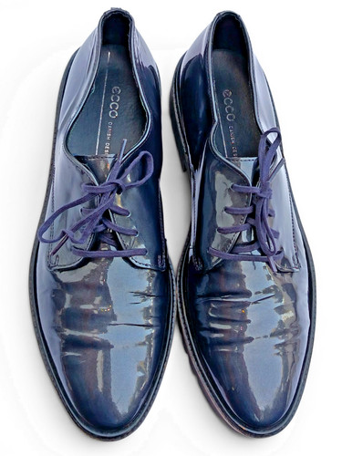Ecco mens patent leather derby - patent,