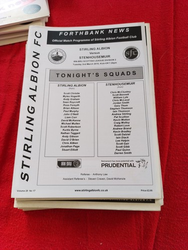 Stirling albion home - x,