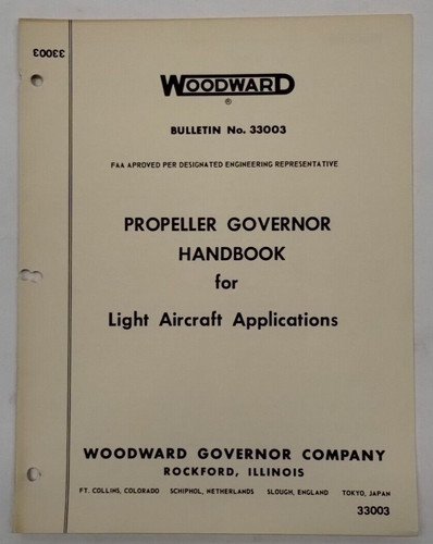 Woodward propeller governor - woodward,
