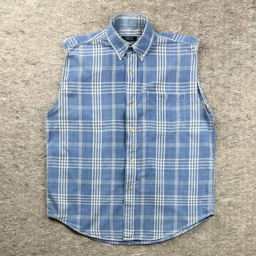 Next blue checked sleeveless - next,