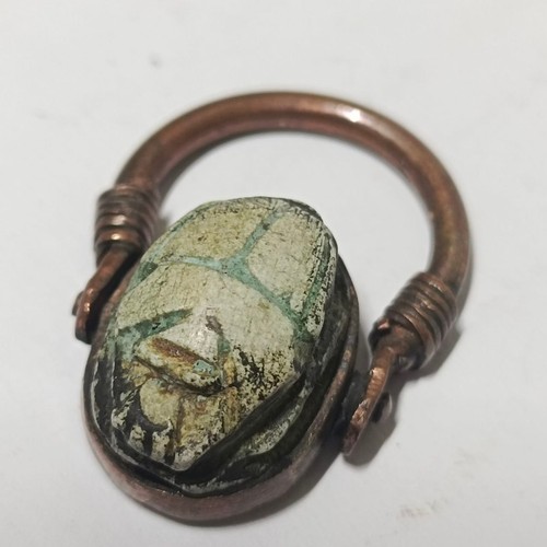 Egyptian scarab ring - scarab, with