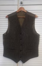 Harris Tweed Wool Waistcoat