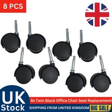 8x Twin Black Office Chair
