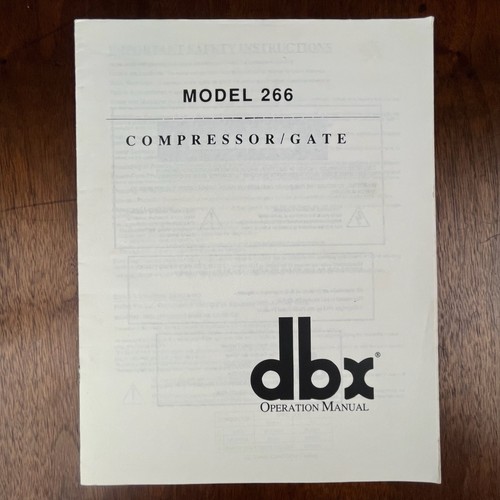 Vintage dbx model 266 - vintage,