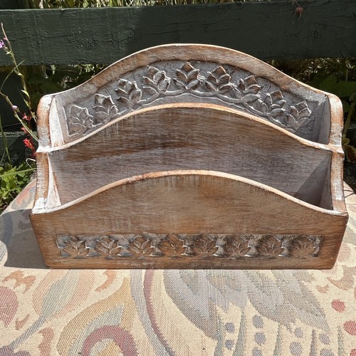 Vintage hand carved wooden - hand,