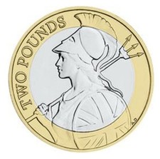 (BA) 2016 BRITANNIA £2 COIN