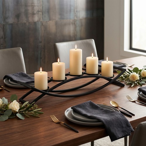 Arms arched metal - metal, candelabra