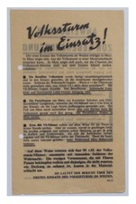 Original WW2 Allied Air Dropped Propaganda Leaflet. - Code WG.27. - 1944.