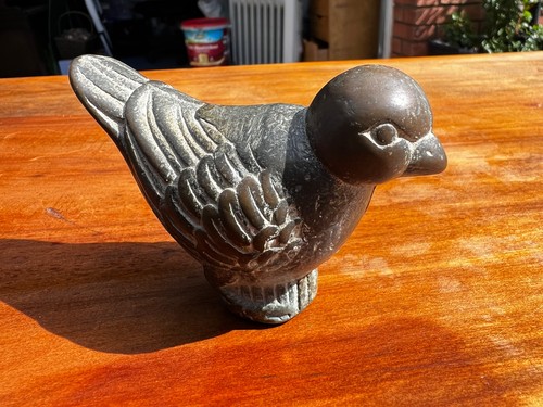 Antique brass bird figure - antique,