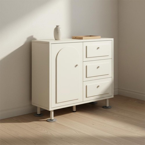 Cream accent cabinet large - cream,