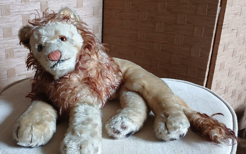 Steiff leo lion lying - steiff,