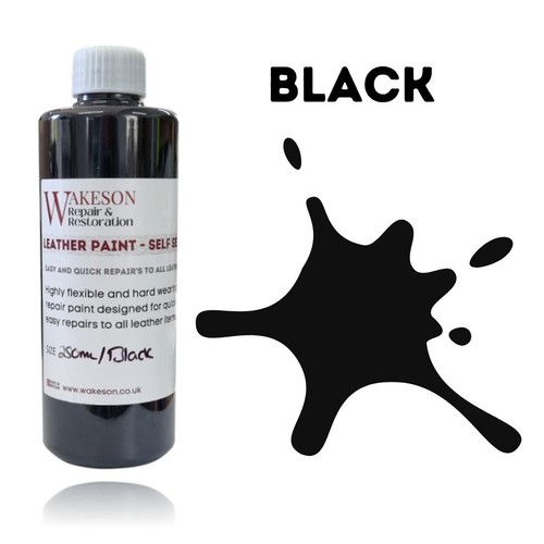 Black leather repair - black,