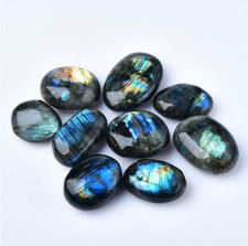 Labradorite Palm Stone Energy Stones Smooth Healing Crystal  2-3cm, 4-5cm, 5-6cm