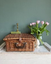 Vintage Wicker Picnic Basket