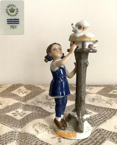 Royal copenhagen girl with - girl,