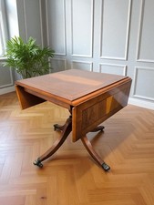 An Antique Style Yew Drop Leaf Coffee Occasional Table ~Delivery Available~