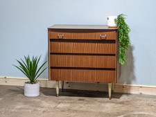 Vintage Teak Chest of Drawers By Avalon Yatton  Waterfall Mid Century Retro