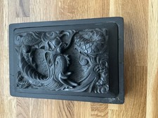Vintage Ink Stone Dragon