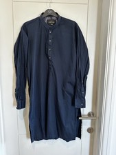 Cast crew Junaid Jamshed navy kameez kurta