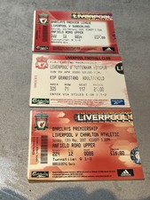 Joblot - 3 x Liverpool FC Ticket Stubs -Seasons 2000/2007/2008