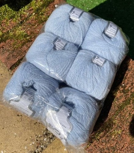 Angora yarn baby blue 50gr - yarn,