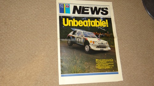Peugeot newspaper celebrating - newspaper,