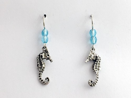Sterling silver seahorse