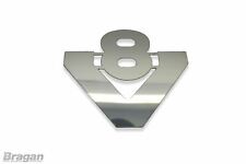 Chrome Badge 'V8' For Scania