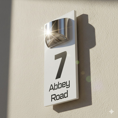 Personalised solar light house - personalised,
