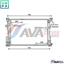 RADIATOR ENGINE COOLING MS2653