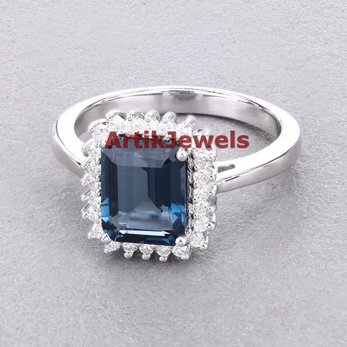 Natural london blue topaz - natural,