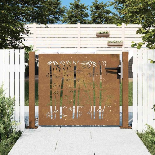 Steel mesh garden gate - steel,