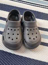 Boys Dark Grey Crocs Size 13