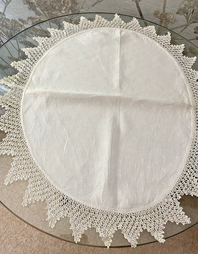 Victorian white cotton damask - white,