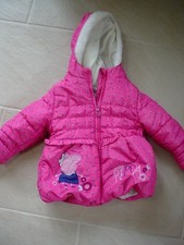Girls Peppa Pig Coat Age 12 month- 18 month. . warm & excellent condition.