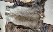 Large reindeer real fur throw/rug excellent condition