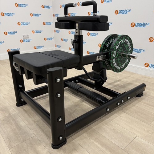 Plate loaded seated calf raise - loaded,