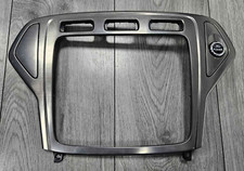 ✅ FORD MONDEO MK4 SAT NAV CHROME SILVER RADIO SURROUND FASCIA TRIM 2007 - 2010