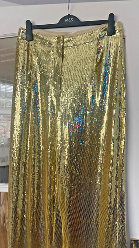 Bnwt bright gold - gold, sequin