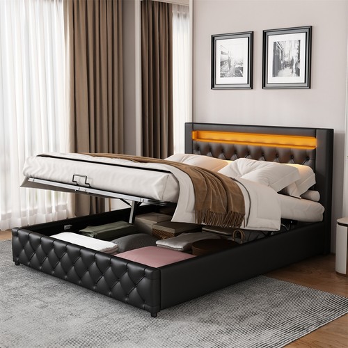 Led bed frame - led, faux