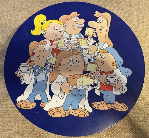 Vintage tetley tea blue - tetley, round